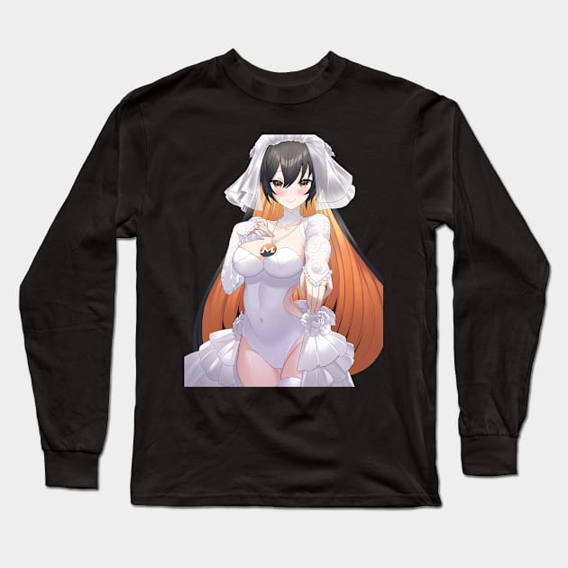 Wedding Dress 3 Long Sleeve T-Shirt by Monero Art Fund